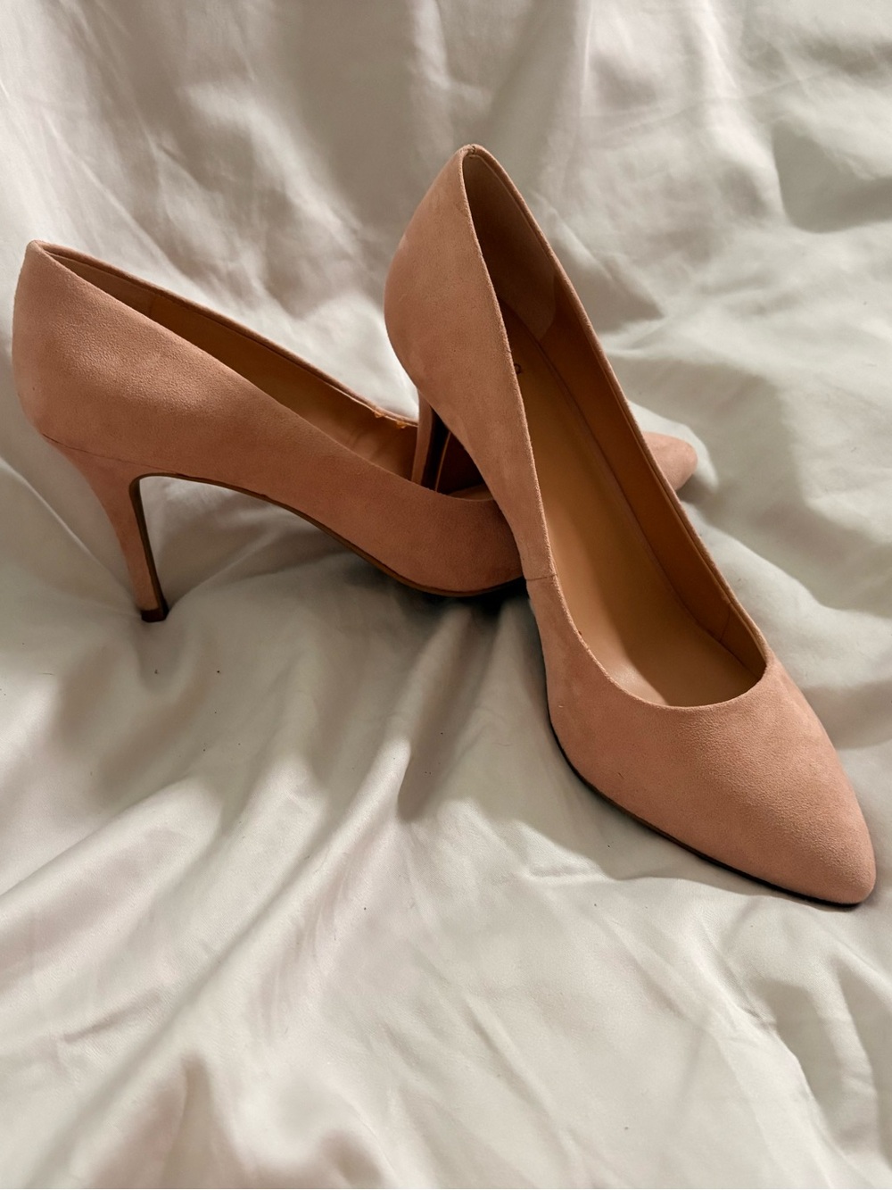 INC Blush Suede Pointed-Toe Pumps 9.5